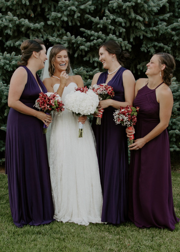 Northern Colorado Bridesmaids laughing