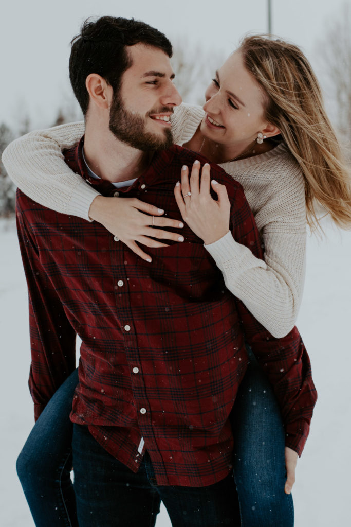 Piggy Back Rides in Northern Colorado Engagement Session