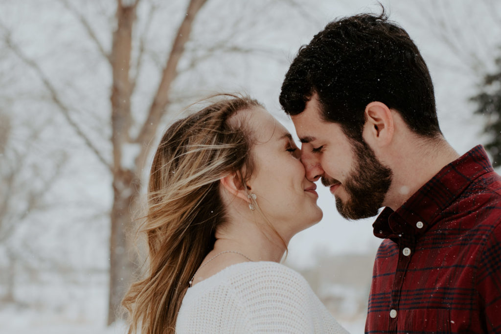 Northern Colorado Engagement session in the snow