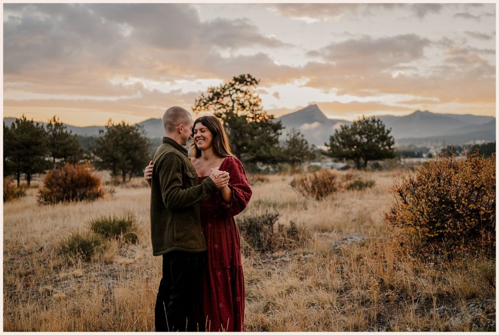 Sunrise at Knolls-Willow Open Space which is one Engagement photo locations in northern Colorado