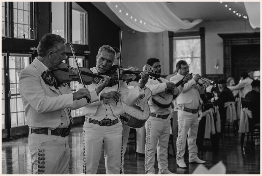 The mariachi band plays during cocktail hour at Lionsgate Event Center