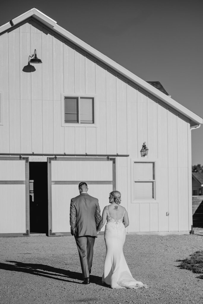 White barn wedding venue Northern Colorado