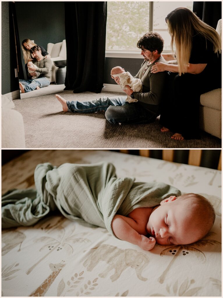 Newborn photos in home in Northern Colorado